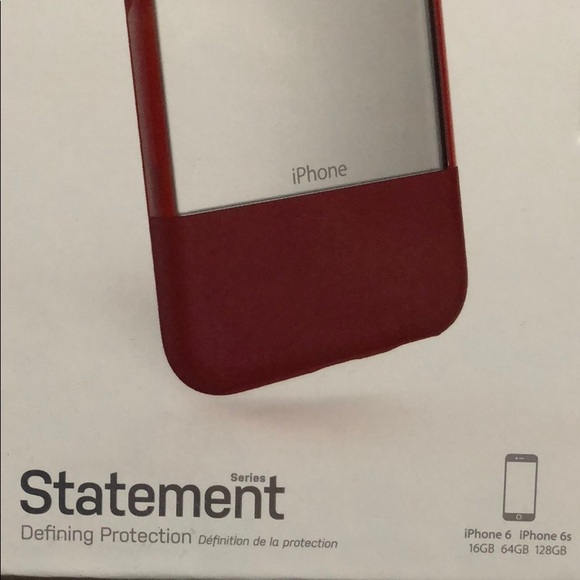 OtterBox Statement Series iPhone 6/6S case Red - Picture 2 of 8